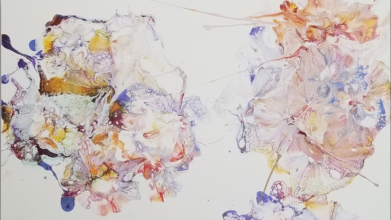 (331) Acrylic mallet smash with lots of cells and webbing Ann Osborne