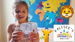 7 CONTINENTS AND 5 OCEANS: DISCOVERY KIDS WORLD MAP WITH ANIMALS
