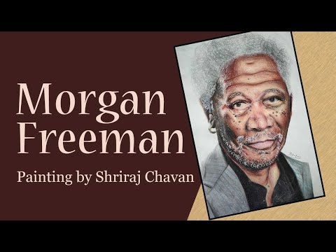 Morgan Freeman painting