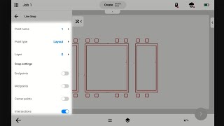 Create Points Using Point Snaps in Topcon Digital Layout