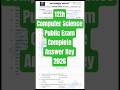 12th computer science public exam answerkey2026|12thcomputersciencepublicexam questionpaperanswerkey