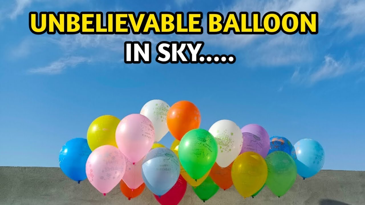 Unbelievable Colorful Balloons Floating in the Sky | Most Satisfying & Relaxing Viral Video