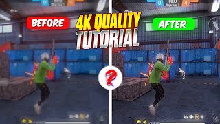 4K Hdr Quality Editing Tutorial In Capcut How To Increase Free Fire Video Quality