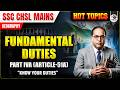 FUNDAMENTAL DUTIES (मौलिक कर्तव्य) | SSC CHSL MAINS 2026 | POLITY HOT TOPICS | PARMAR SSC CLIPS
