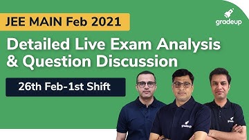 JEE Main Analysis 2021 (26th Feb, Morning Shift) | Detailed Solution & JEE Main Expected Cutoff 2021