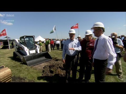 Bobcat and Doosan headquarters expansion groundbreaking ceremony, August 11, 2015