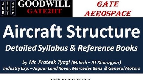 GATE AEROSPACE Engineering Lectures - Structures syllabus and books I GATE AEROSPACE Class Videos