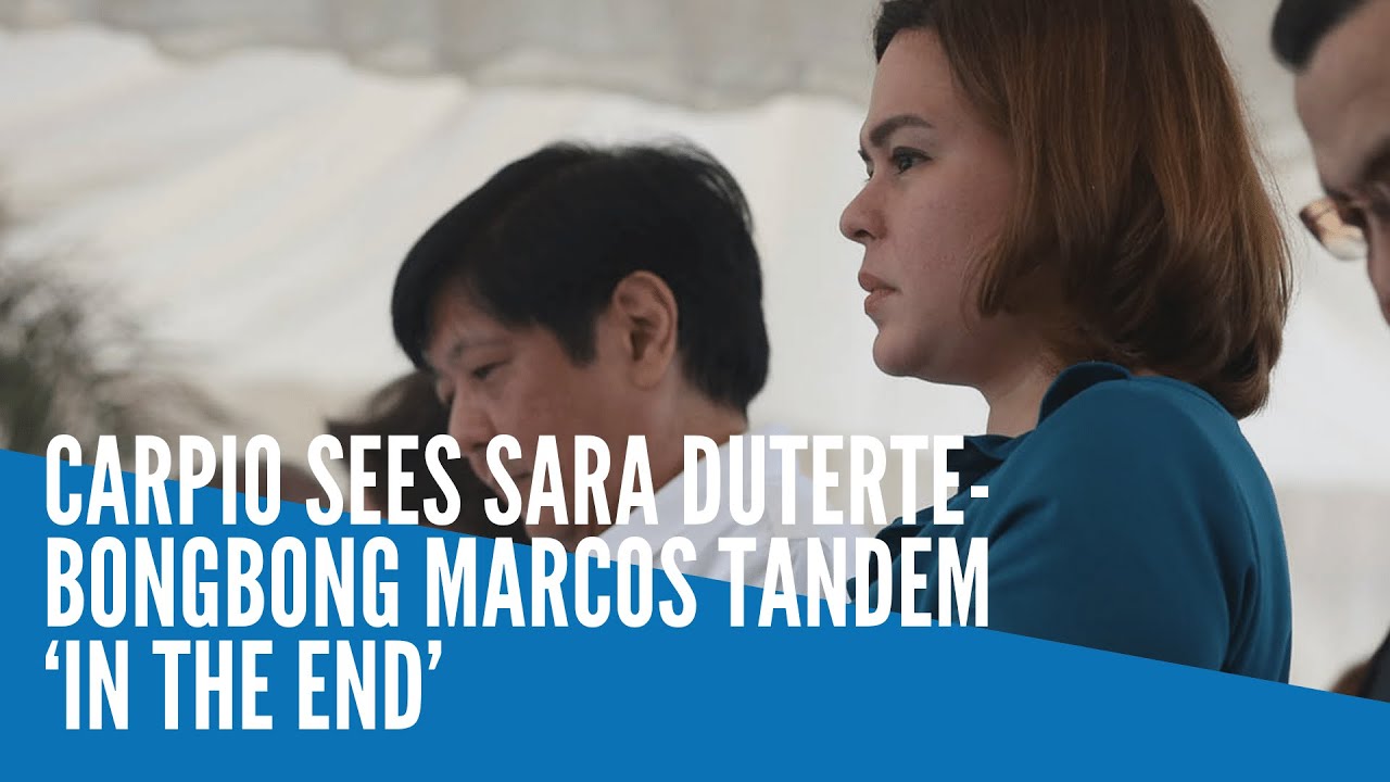 Carpio sees Sara Duterte-Bongbong Marcos tandem 'in the end'