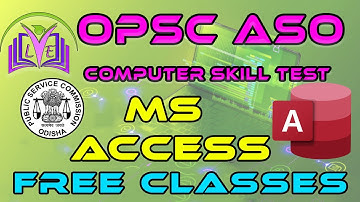 MS ACCESS OPSC ASO SKILL TEST