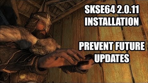 SKSE64 2.0.11 Installation | Prevent Future Updates