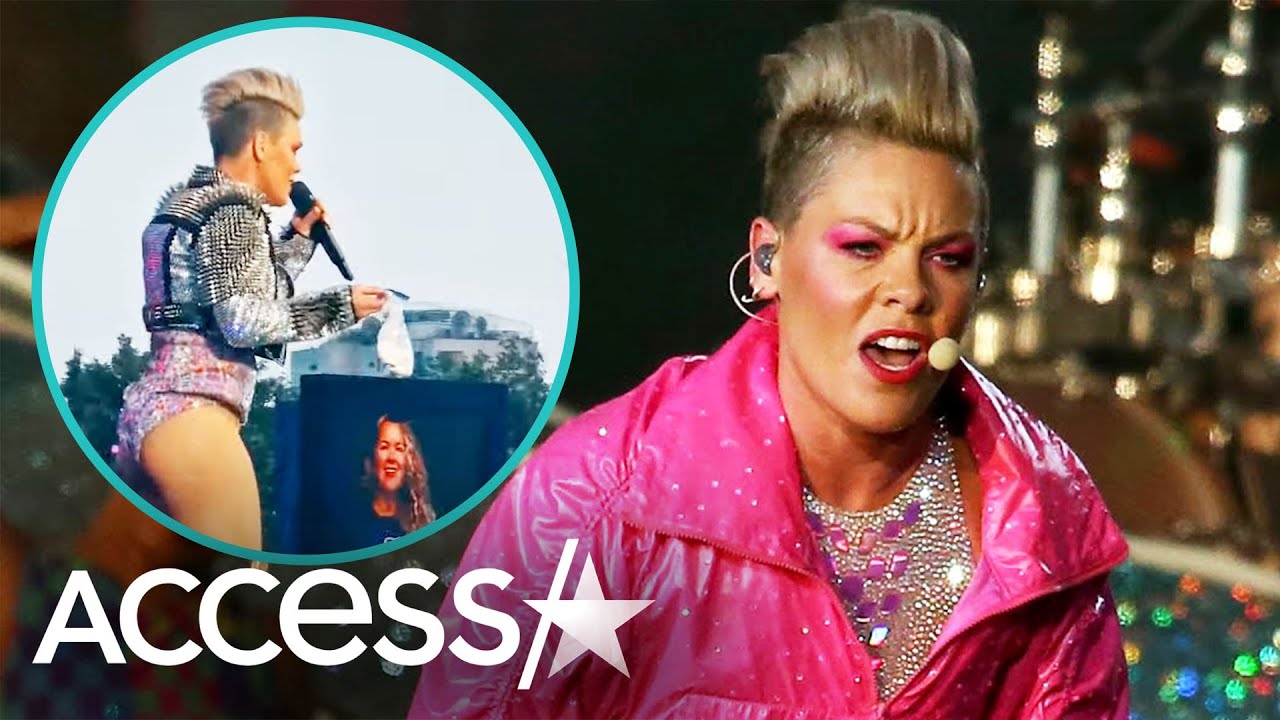 Pink STUNNED After Fan Throws Late Mom's Ashes On Stage