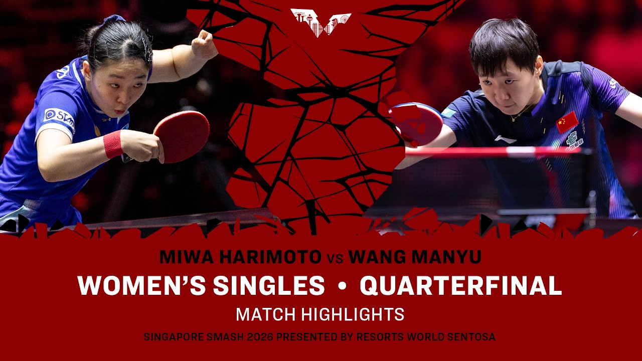Miwa Harimoto vs Wang Manyu | WS QF | #WTTSingapore2026