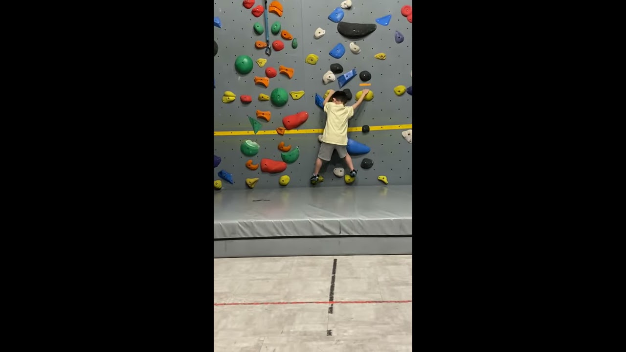 Lincoln Keaton Climbing Trial Lesson On Ma Birthday 