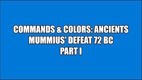 C&C:Ancients: Mummius