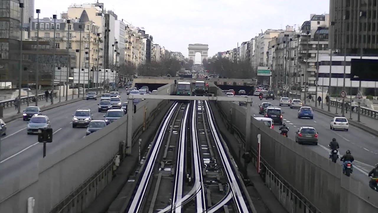 ParisMetro 1 (Pont De NeuillyEsplanade De La Defense) YouTube