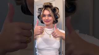 Doing Rollers with a Curling Iron 😍✨