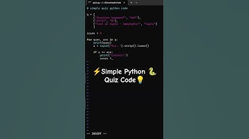 Simple Python Quiz 🐍 Coding Skills #python #pythonquiz #shorts #coding