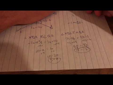 Solving for x with Vertical Angles