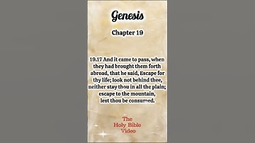 The Holy Bible Genesis 19:17 Chapter 19 Verse 17 #bibleverse #bible #biblestudy