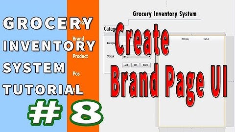 Java Netbeans Inventory System (POS) TAGALOG Tutorial 8 Create Brand Page UI