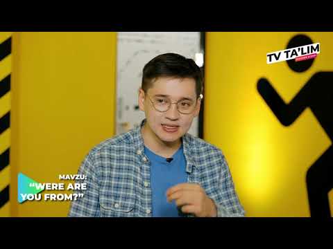 TV TA'LIM. #3 SON. WHERE ARE YOU FROM? TEACHER AZAM - YouTube