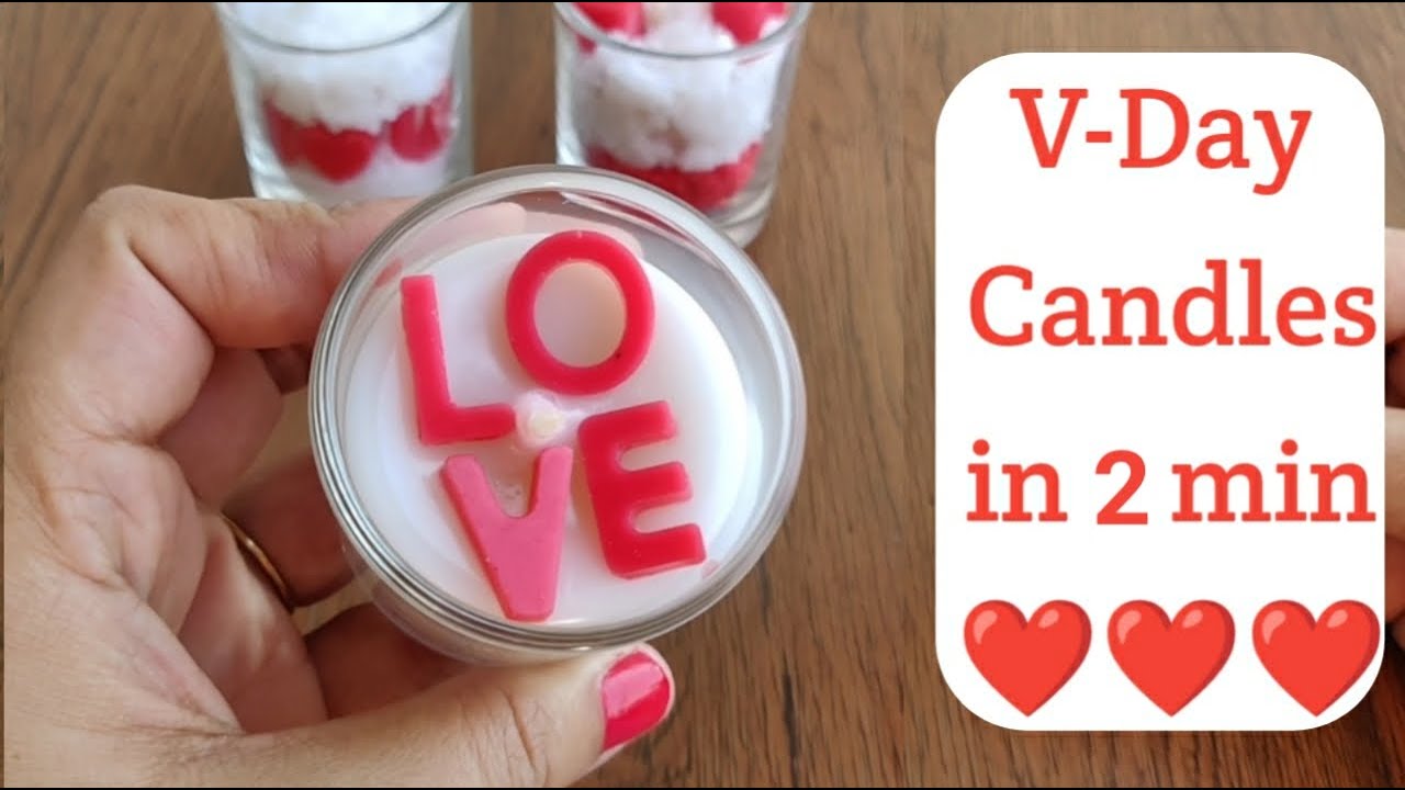 5 Different Valentine candle making Valentines Diy candle YouTube