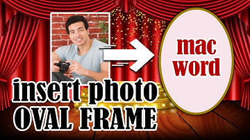 Insert an Photo Into Oval Frame- MAC WORD Funeral Program Template