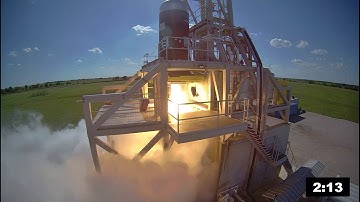 Firefly Alpha Second Stage 300 Second Qualification Testing (Full Duration, Side View)