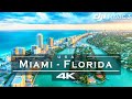 Miami florida  usa   by drone  dji mavic 3 4k