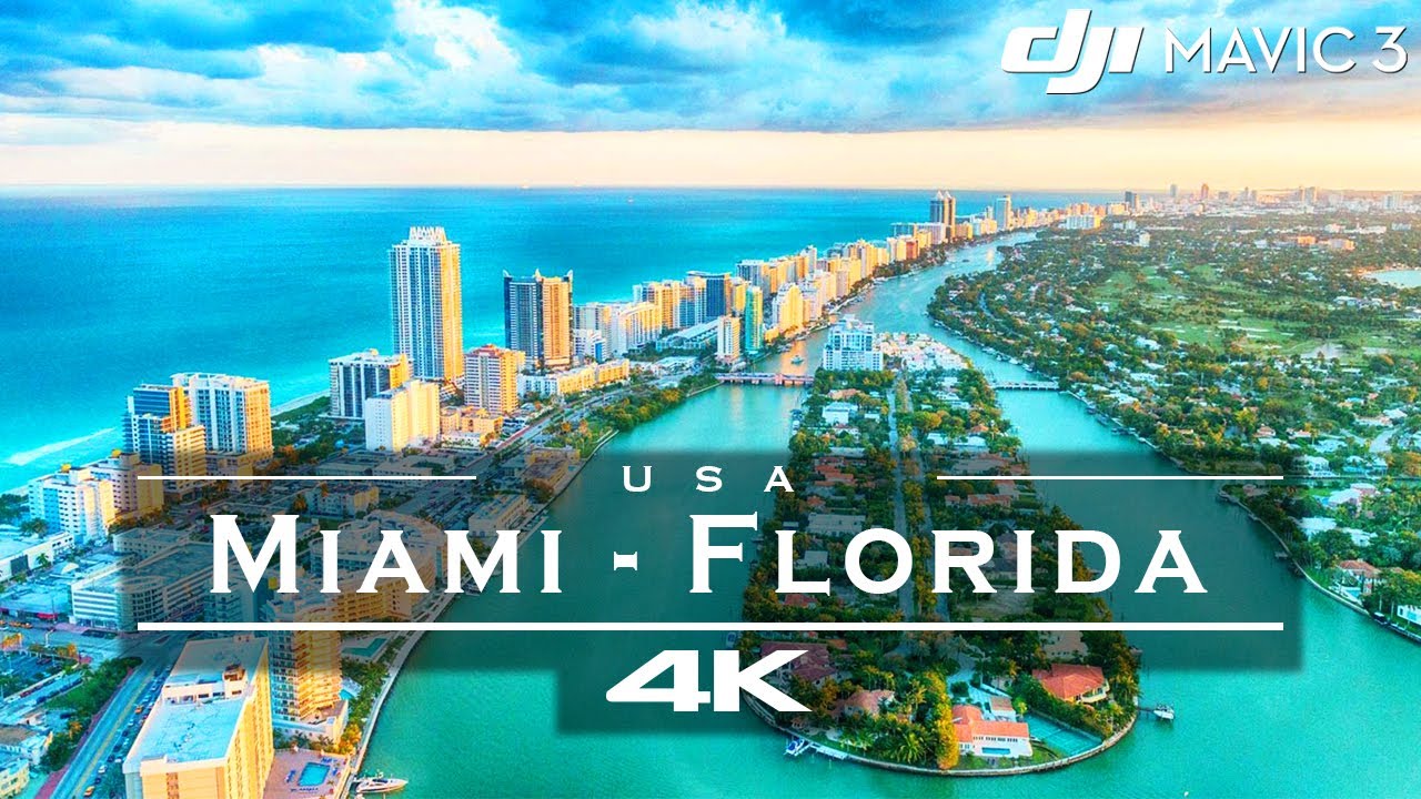 ⁣Miami, Florida - USA 🇺🇸 - by drone / DJI Mavic 3 [4K]