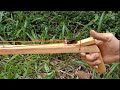 wooden slingshot - วิธีทำ slingshot จากไม้ ทำแบบง่ายๆที่บ้าน / powerful slingshot