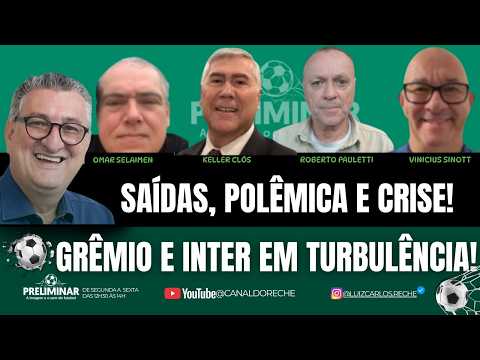 SAÍDAS, POLÊMICA E CRISE! | GRÊMIO E INTER EM TURBULÊNCIA! - PRELIMINAR - 02/06/2026