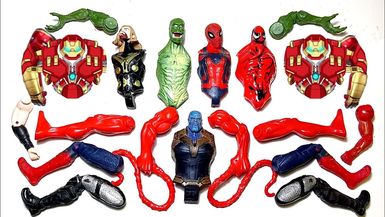 Spiderman, Venom, Thor, Thanos, Lizard - Avengers Toys