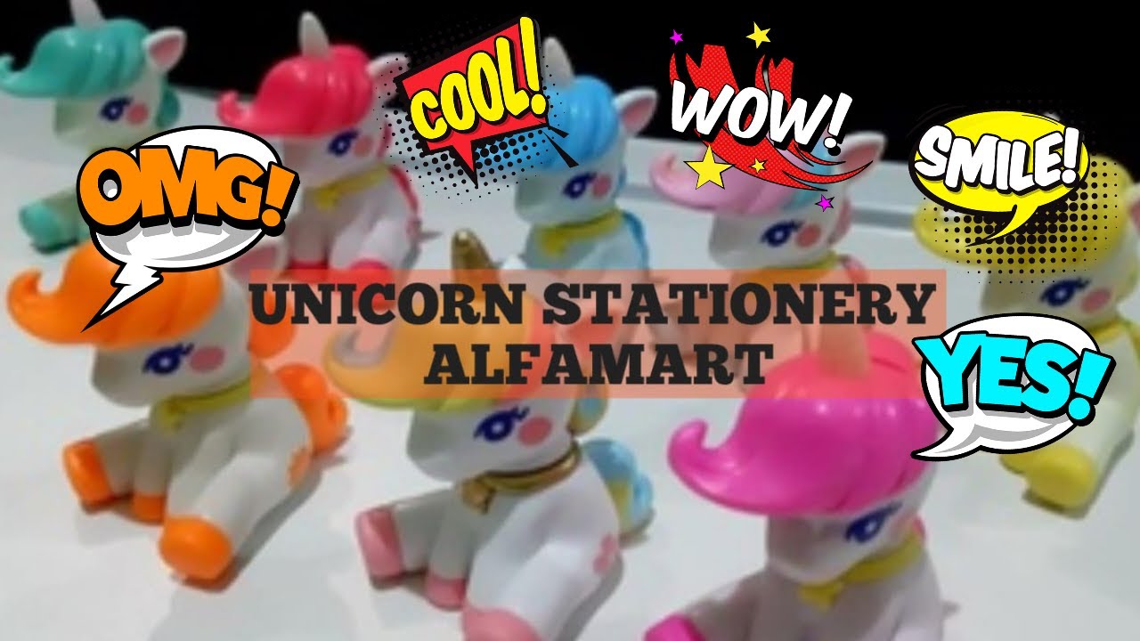 Unicorn stationery alfamart