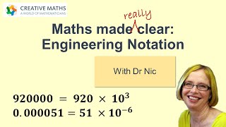 Engineering Notation - Maths made really clear with Dr Nic