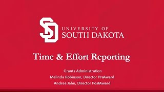 Time & Effort Reporting and Certification 2023