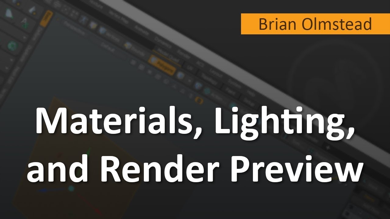 Materials, Lighting, and Render Preview - YouTube