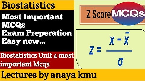 MCQs on The normal and Standard normal distribution(Z score ) | by @lecturesbyanayakmu