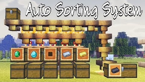 Auto-Sorting System - Tutorial | Minecraft | Jatplays