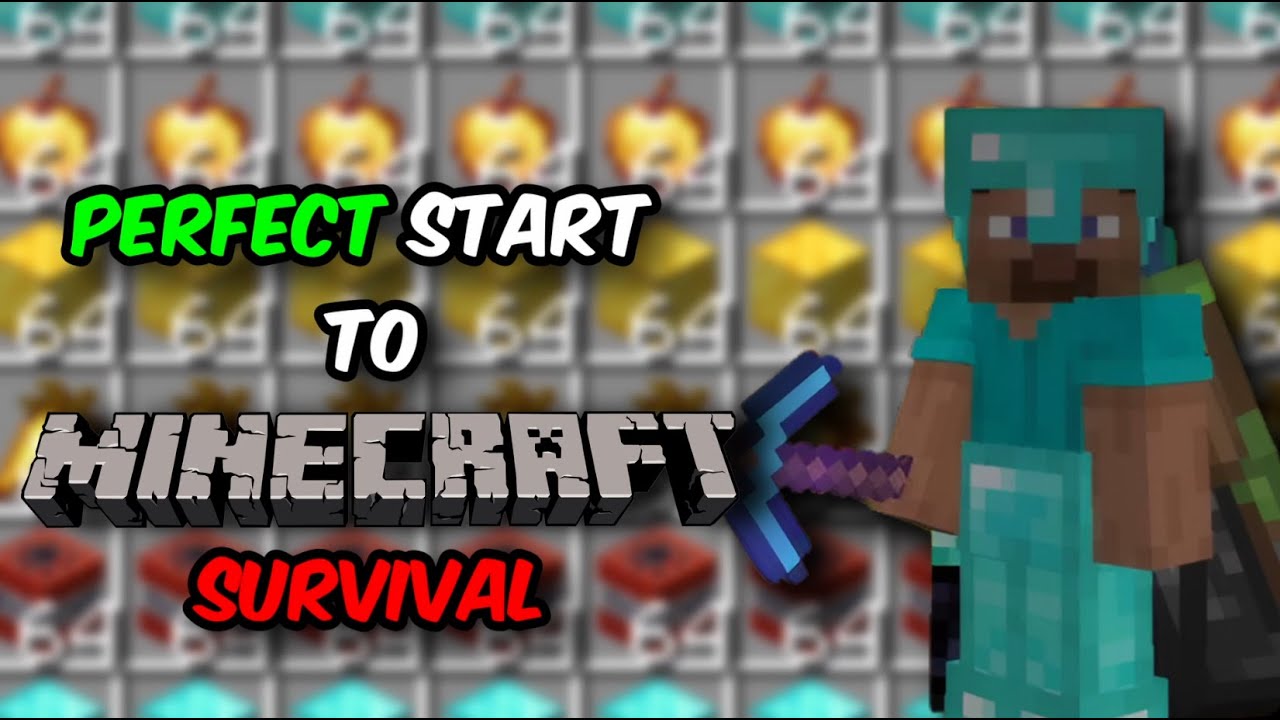 The Perfect start to Minecraft survival - YouTube