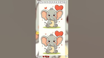 Only 1% Can Find These 3 Differences! 🤯 | Try Now! #shorts #spotthedifference #visualpuzzle #puzzle