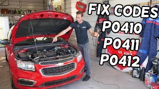 Code P0410 P0411 P0412 Chevrolet Cruze Sonic Fix  Secondary Air Injection Pump