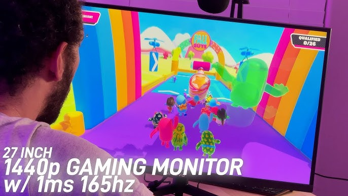 Gaming Monitor - Jlink 27 165Hz 1ms 1440P QHD (2560x1440) 106% sRGB  Computer Monitor, Anti-Glare FreeSync G-sync HDR 2K VA Screen with HDMI DP  USB