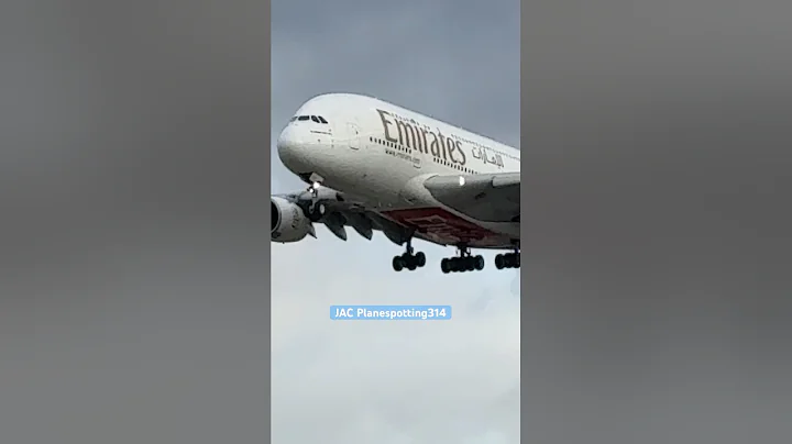 Emirates A380 Landing Toronto #shorts #aviation #plane #planespotting #yyz