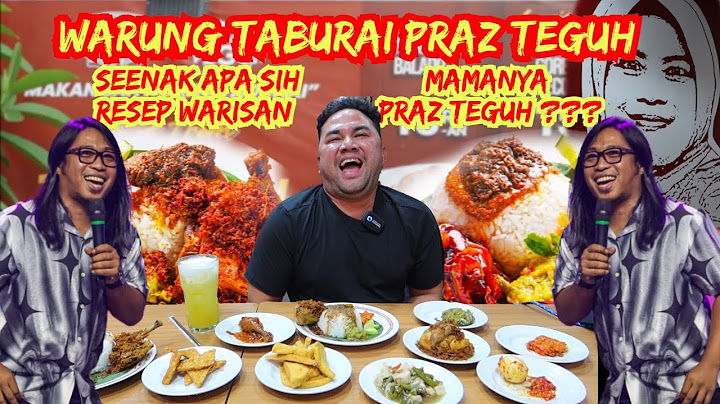 TERHARU MAKAN DI WARUNG TABURAI PRAZ TEGUH‼️ BUMBU KECOMBRANG DIADUK PAKE NASI ANGET, ENDUL BANGET 🔥