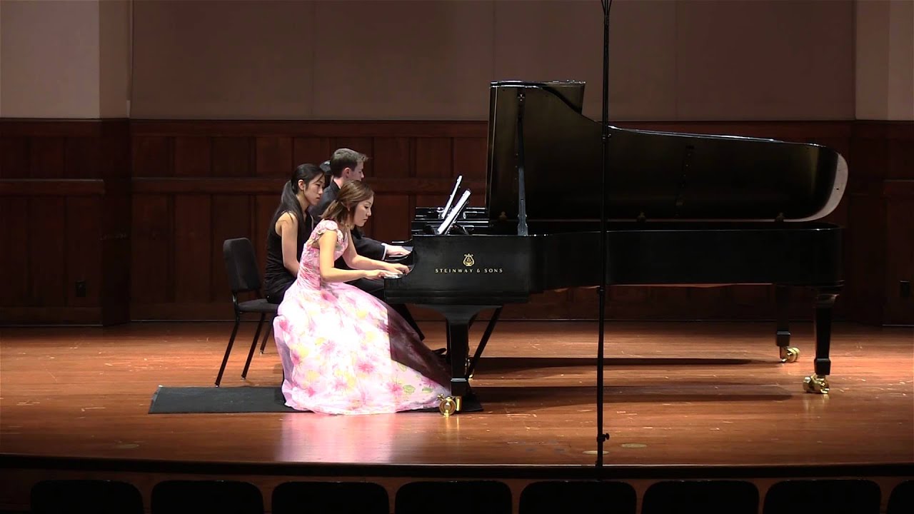 Poulenc Double Piano Concerto in D minor - 1. Allegro ma non troppo: Arisa Ogino, Evan Pensis