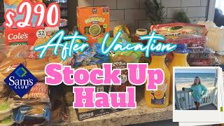 RESTOCKING MY KITCHEN AFTER VACATION! HUGE SAMS CLUB GROCERY HAUL FOR MY LARGE FAMILY