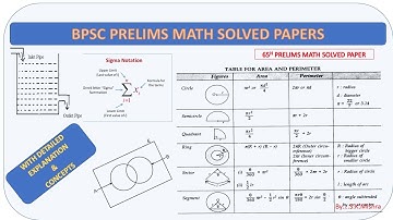 BPSC 65th MATH SOLUTION [ Important for BPSC TEACHER/ JSSC MATH/ BPSC 69TH/ SSC CGL/ SSC CHSL]