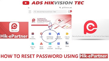 Hikvision device password reset using Hik-ePartner App