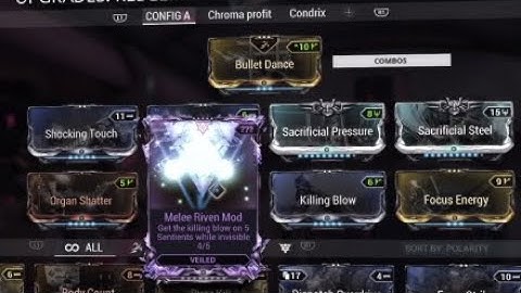 Warframe Riven challenge- Kill blow on Sentient (2020 Still worked)